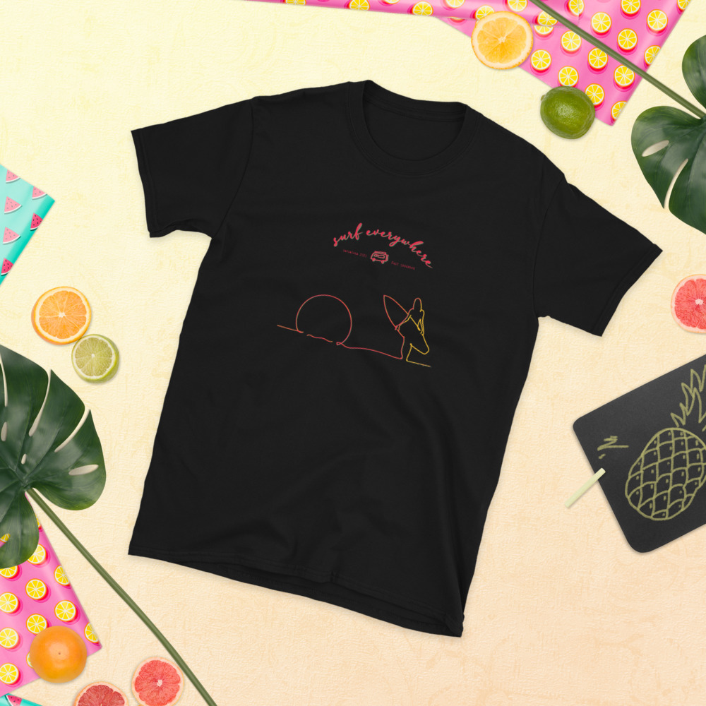 Camiseta unisex surf everywhere 2 Camiseta unisex surf everywhere - Imagen 2