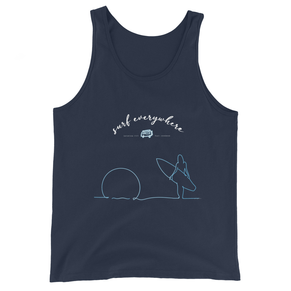 Camiseta tirantes unisex surf everywhere 3 Camiseta tirantes unisex surf everywhere - Imagen 3