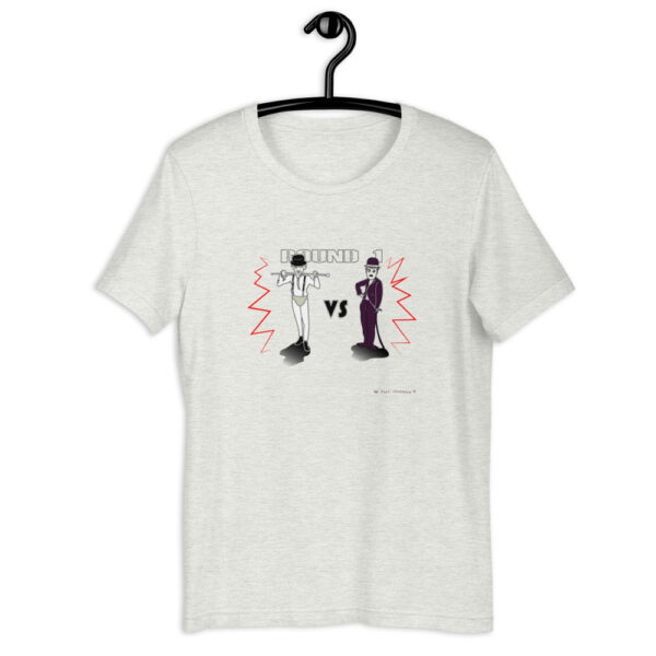 Camiseta ecológica Chaplin Orange. Diseño del encuentro entre Charles y Malcolm McDowell