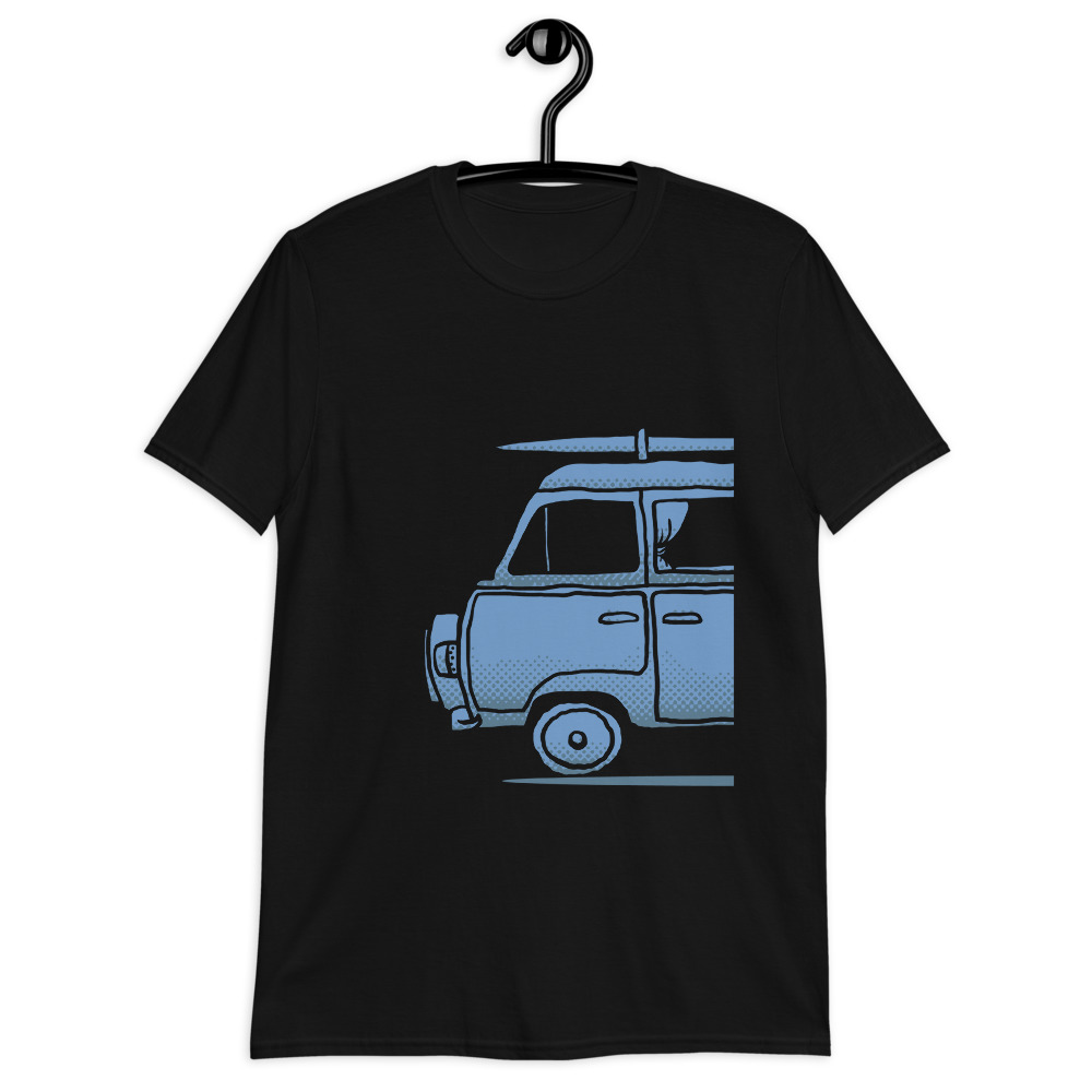 Camiseta Big Van Blue con doble estampación