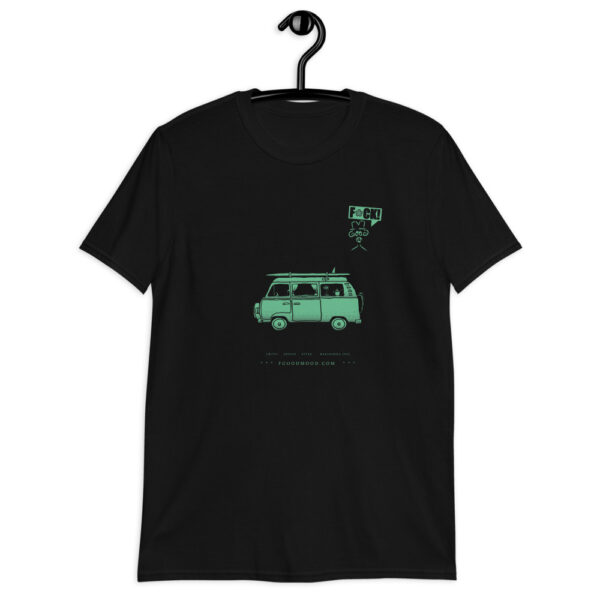 camiseta de furgoneta camper verde